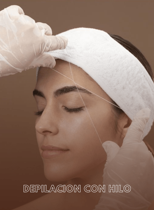 depilación con hilo
